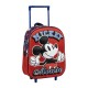 Mochila Infantil Trolley 31cm MICKEY 3D Vermelha | Ref. 299.2100006180