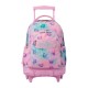 Mochila Escolar Compacta c/ Rodas Renglones TOTTO 1KB Rosa | Ref. 330.MA03ECO00611P1KB