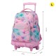 Mochila Escolar Compacta c/ Rodas Renglones TOTTO 1KB Rosa | Ref. 330.MA03ECO00611P1KB