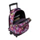 Mochila Escolar Compacta c/ Rodas Renglones TOTTO 1KC Roxo | Ref. 330.MA03ECO00616P1KC