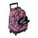 Mochila Escolar Compacta c/ Rodas Renglones TOTTO 1KC Roxo | Ref. 330.MA03ECO00616P1KC