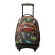 Mochila Escolar Compacta c/ Rodas Renglones TOTTO 1WE Cinza | Ref. 330.MA03ECO00616P1WE