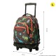 Mochila Escolar Compacta c/ Rodas Renglones TOTTO 1WE Cinza | Ref. 330.MA03ECO00616P1WE