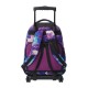 Mochila Escolar Compacta c/ Rodas Renglones TOTTO 5Q6 Roxo | Ref. 330.MA03ECO00611P5Q6
