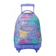Mochila Escolar Compacta c/ Rodas Renglones TOTTO 5Q8 Lilás | Ref. 330.MA03ECO00616P5Q8