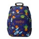 Mochila Escolar Rayol Space Blue TOTTO 8FK Roxo | Ref. 330.MA04ECO00216N8FK