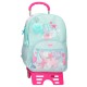 Mochila Adap 44cm 2C c/ Carro MOVOM I Love Sea Life Turquesa | Ref. 186.30526T1 Mochila Adap 44cm 2C c/ Carro MOVOM I Love Sea Life Turquesa | Ref. 186.30526T1
