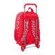 Mochila Escolar 42Cm c/ Carro HELLO KITTY Iconic Vermelha | Ref. 248.612516160