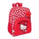 Mochila Escolar Adap. 42Cm HELLO KITTY Iconic Vermelha | Ref. 248.612516180