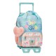 Mochila Infantil 28cm Adap. c/ Carro ENSO Bubbles Azul Ganga | Ref. 186.97822T1