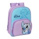Mochila Infantil Adap. 34Cm STITCH Sweet Lilás | Ref. 248.612417185