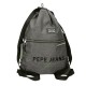 Mochila Saco c/ Bolso Frontal PEPE JEANS Edmon Cinza | Ref. 186.6913822