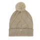 ANEKKE Gorro de Malha c/ Detalhes e Pompom Bege | Ref. 280.41481-323
