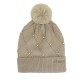 ANEKKE Gorro de Malha c/ Detalhes e Pompom Bege | Ref. 280.41481-323