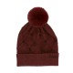 ANEKKE Gorro de Malha c/ Detalhes e Pompom Bordô | Ref. 280.41481-321