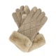 ANEKKE Luvas de Senhora em Malha c/ Detalhes Bege | Ref. 280.41482-022