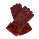 ANEKKE Luvas de Senhora em Malha c/ Detalhes Bordô | Ref. 280.41482-021