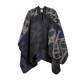 ANEKKE Poncho para Senhora Azul / Bege | Ref. 280.41284-002