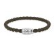 Pulseira de Homem em Pele MONTBLANC 3 Rings 63mm Khaki | Ref. 238.136004