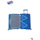 American Tourister Mala/Trolley de Cabine 55cm 4 Rodas Spinner LOCK' N' ROLL Azul | Ref. 9206G00311