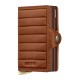 Carteira SECRID Premium Twinwallet Emboss Lines Cognac + | Ref. 297.TEL-C+