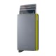 Carteira SECRID Slimwallet Matte Grey & Lime | Ref. 297.SM-GYL