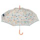 Guarda-Chuva Comprido Manual GOTTA Flower Petals Laranja/Azul | Ref. 104.58227LA