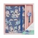 Conjunto de Papelaria STITCH Azul/Rosa | Ref. 299.2700000879