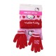 Conjunto Gorro, Luvas e Cachecol HELLO KITTY Rosa/Vermelho | Ref. 299.2200010589