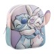 Mochila Infantil 31cm STITCH 3D Aplicações Multicolor | Ref. 299.2100005847