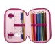 Estojo Escolar Duplo c/ Acessórios MINNIE 2700001705 Rosa | Ref. 299.2700001705
