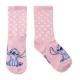 Pack 5 Pares de Meias Estampadas STITCH - Nº 31/34 Azul/Rosa | Ref. 299.2900001548M