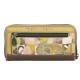 ANEKKE Carteira Grande Estampada RFID Bloom Castanha | Ref. 280.42729-908