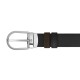 Cinto MONTBLANC Camurça Ferradura Reversível 30mm Castanho/Preto | Ref. 238.220977