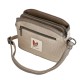 ANEKKE Bolsa de Tiracolo Tripla Pequena Olympia Bege | Ref. 280.42743-258