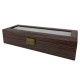 Caixa p/ 6 Relógios Imitar Madeira JOSEPH LOUIS Castanho Escuro | Ref. 338.6RIMCC