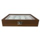 Caixa Protectora p/ 12 Relógios JOSEPH LOUIS Castanho Escuro | Ref. 338.12RCC