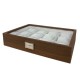 Caixa Protectora p/ 12 Relógios JOSEPH LOUIS Castanho Escuro | Ref. 338.12RCC