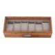 Caixa Protectora p/ 6 Relógios JOSEPH LOUIS Castanho Claro | Ref. 338.6RCC