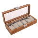Caixa Protectora p/ 6 Relógios JOSEPH LOUIS Castanho Claro | Ref. 338.6RCC