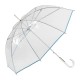 Guarda-Chuva Sra. Comprido Man. 62/8 EZPELETA Transparente Azul | Ref. 104.10764A