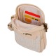 Bolsa de Tiracolo Porta Telemóvel PEPE JEANS Clara Bege | Ref. 186.7395241