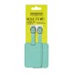 AT Pack de 2 Etiquetas de Viagem Verde Menta | Ref. 92.158736-A942
