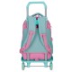 Mochila Escolar 42cm 3C c/ Carro STITCH Little Destruction Azul | Ref. 186.34724V1