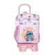 Mochila Adap. 40Cm 2C c/ Carro STITCH You & Me Malva, Modelo: Mochila 40cm 2C + Carro, Cor: Malva