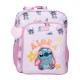 Mochila Escolar Adap. 40Cm STITCH You & Me Malva, Modelo: Mochila 40cm Adap., Cor: Malva