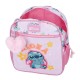 Mochila Pré-Escolar Adap. 28Cm STITCH You & Me Malva | Ref. 186.43521F1