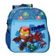Mochila Pré-Escolar Adap. 33Cm IRON MAN Friends Azul 186.43722F1