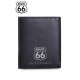 Carteira Porta-Notas Vertical com Porta-Moedas ROUTE 66 Preto  | Ref. 237.R1210601