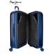 Pepe Jeans Mala/Trolley de Viagem Médio 4 Rodas Spinner 70cm Expansível CAMBRIDGE Azul - Ref. 186.5418963B-1